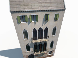 building facade 177 low poly 3d Modelo 3D