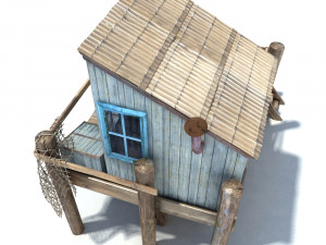 fishing cabin Modelo 3D