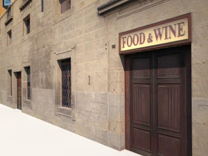 建物のファサード178低ポリモデル3Dモデル 3Dモデル