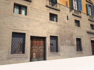 建物のファサード178低ポリモデル3Dモデル 3Dモデル