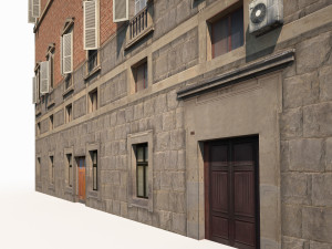 building facade 179 low poly model 3D 모델