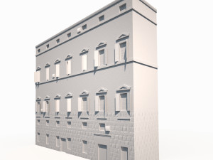 building facade 179 low poly model 3D 모델