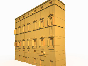 building facade 179 low poly model 3D 모델