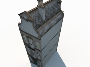 3d building facade 182 low poly 3D Model