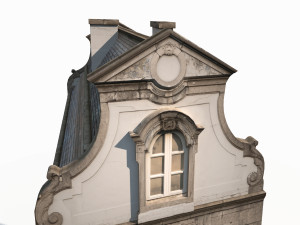3d building facade 182 low poly 3D Model