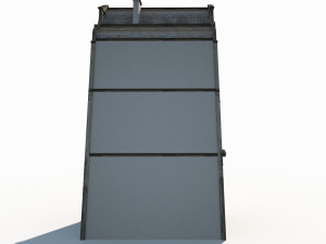 3d building facade 182 low poly 3D Model