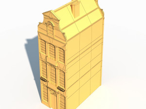 3d building facade 182 low poly 3D Model