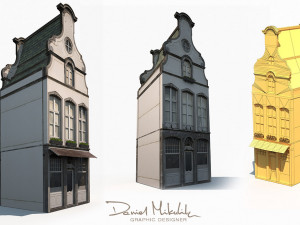 apartment house 3D 模型