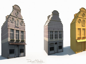 building facade 183 low poly 3D Model
