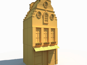 building facade 183 low poly 3D Model