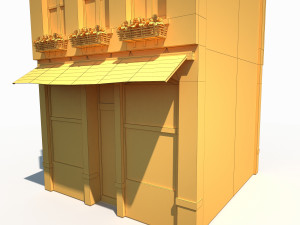 building facade 183 low poly 3D Model