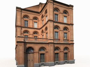 building facade 184 low poly 3D Model