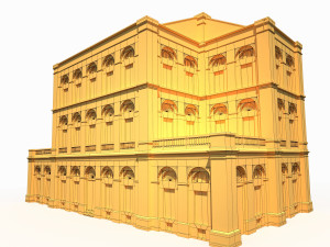 building facade 184 low poly 3D Model