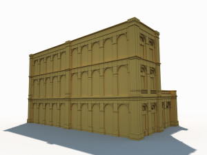 building facade 184 low poly 3D Model