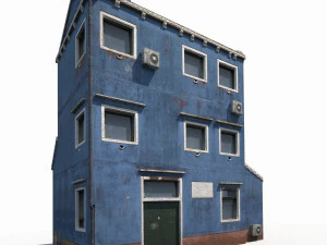 old building 185 low poly model 3D Model