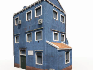old building 185 low poly model 3D Model