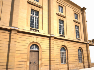 public building 167 low poly 3D Модель