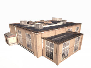 garage building 188 low poly model 3D-Modell