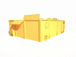 garage building 188 low poly model 3D Model