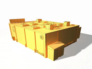 garage building 188 low poly model 3D Model