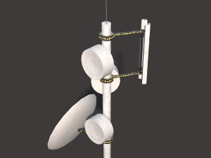 roof antena low poly pbr 3D 模型