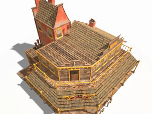 sal&atilde;o ocidental Modelo 3D