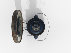 old oil lamp pbr low poly 3Dモデル