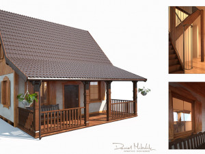 summer house model 3D Модель