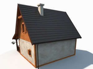 summer house model 3D 模型