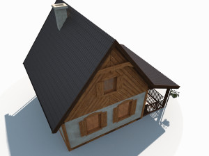 summer house model 3D 模型