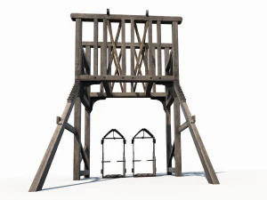 old mine construction 3D Model