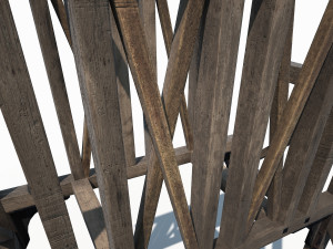 old mine construction 3D Модель