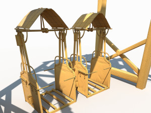 old mine construction 3D Модель