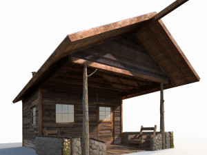 old shanty low poly 3D Model
