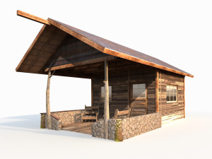 old shanty low poly 3D Model