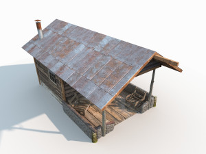 old shanty low poly 3D Model