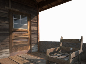 old shanty low poly 3D Model