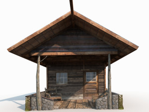 old shanty low poly 3D Model