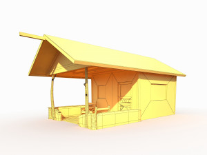old shanty low poly 3D Model
