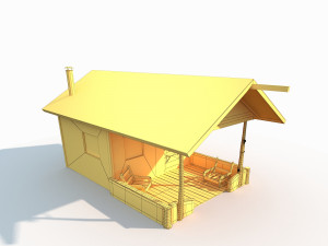 old shanty low poly 3D Model