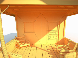 old shanty low poly 3D Model