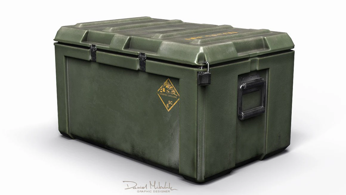 military loot case pbr 3D Model .c4d .max .obj .3ds .fbx .stl .blend 