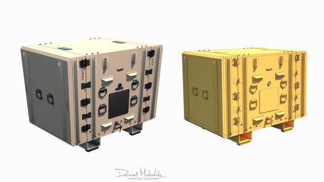 military shipment case pbr Modèle 3D .c4d .max .obj .3ds .fbx .stl .blend 