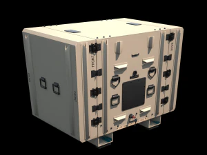 caso di spedizione militare pbr Modello 3D
