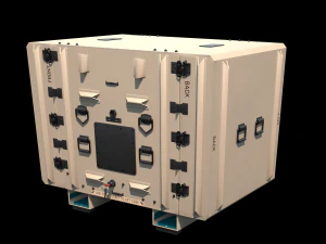 caso di spedizione militare pbr Modello 3D