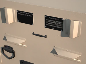 caso di spedizione militare pbr Modello 3D