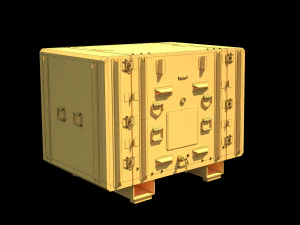 caso di spedizione militare pbr Modello 3D