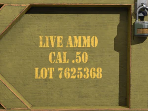 wooden military case pbr 3D Model