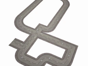 road modules pbr pack 3D Model