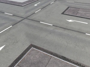 road modules pbr pack 3D Model